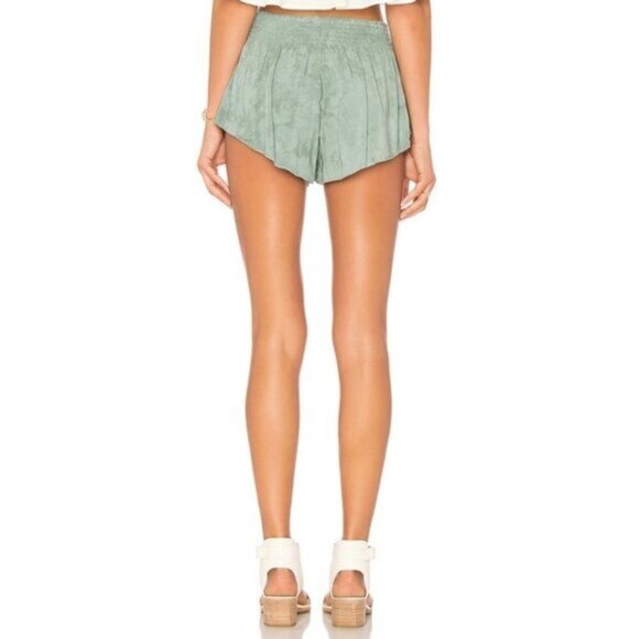 REVOLVE Blue Life Beach Bunny Shorts High Rise Waist Smocked Soft Black Size M - Picture 9 of 11